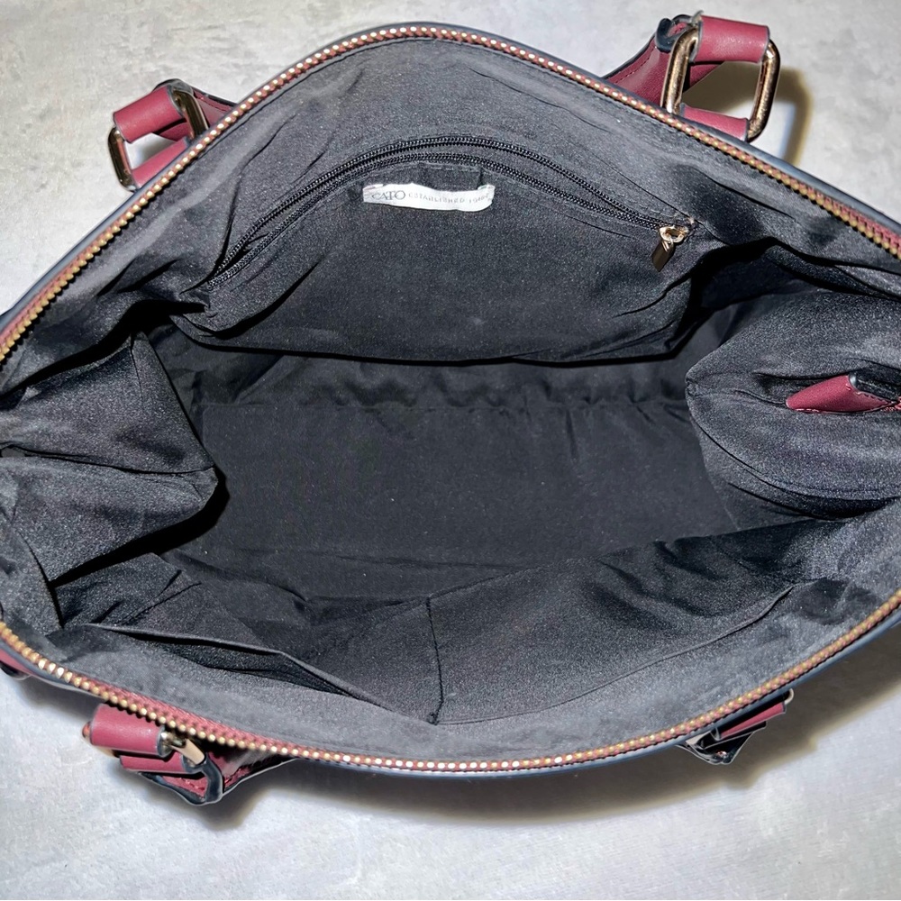 Cato Maroon Shoulder Bag - Picture 8 of 12